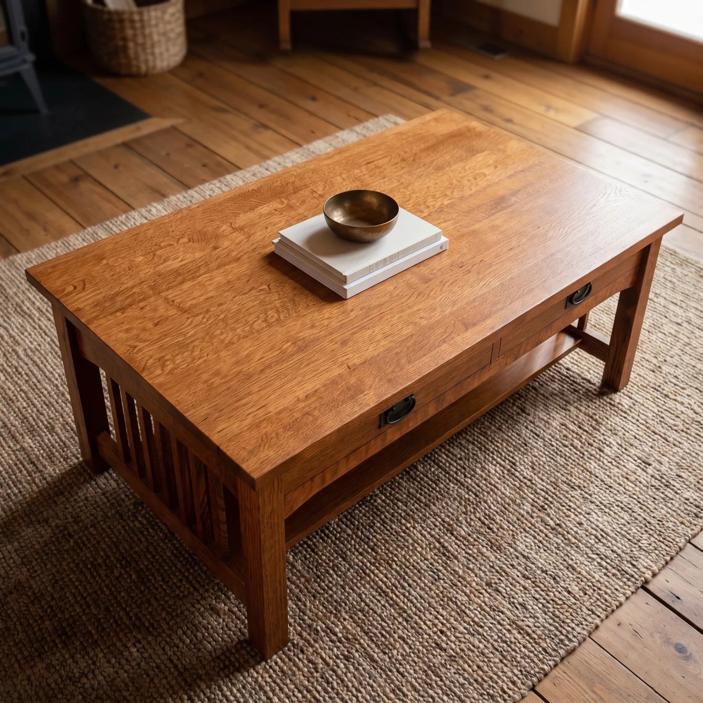 Mission Coffee Table - Antique Brown
