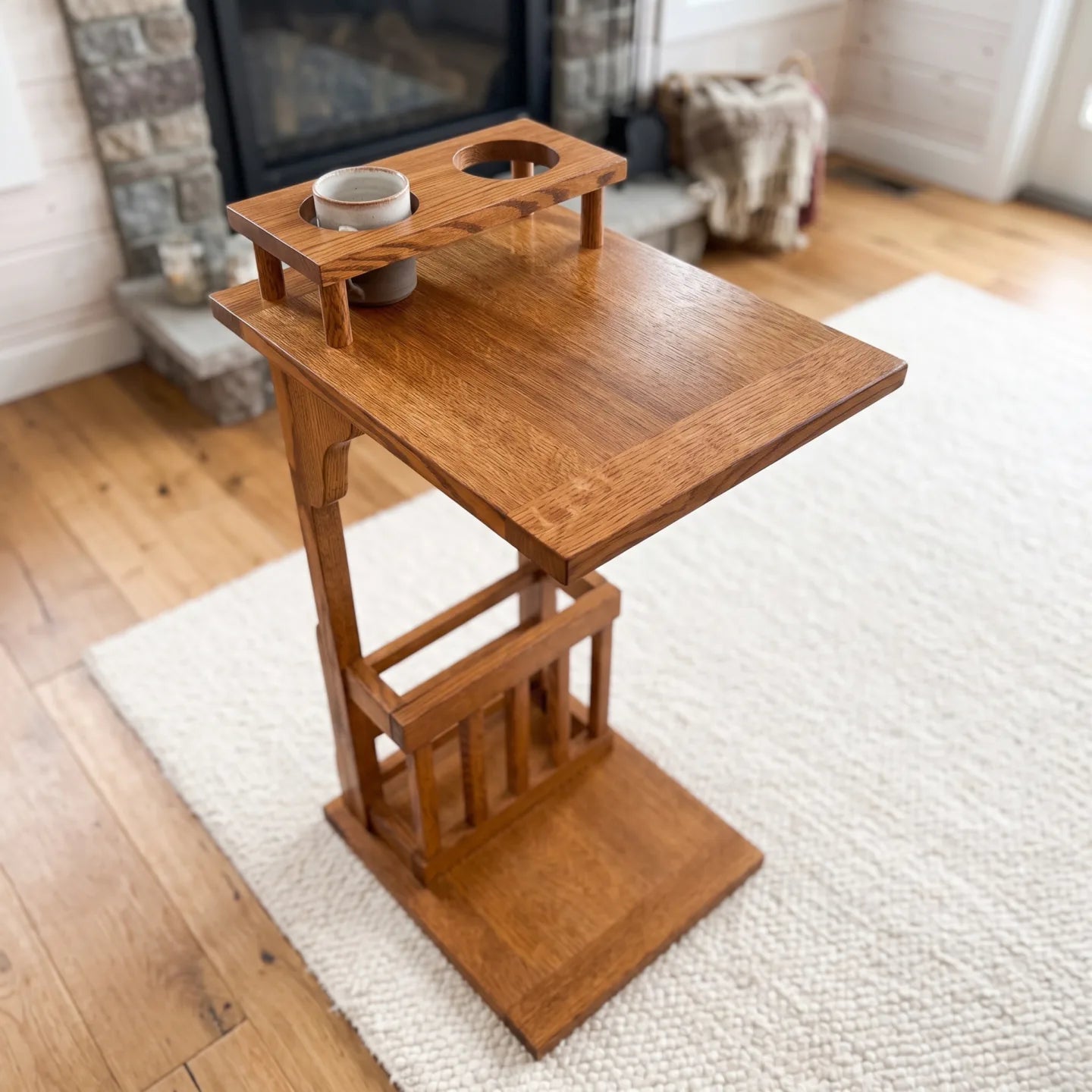Sofamate with Cup Holder - Antique Brown