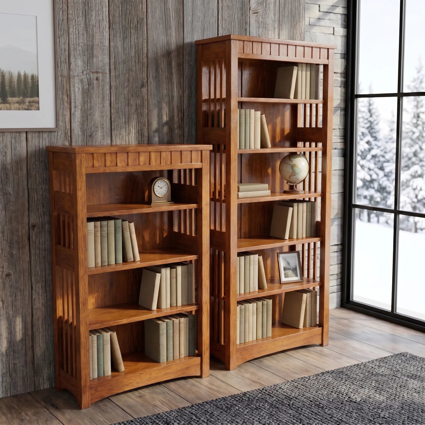 48" Bookcase - Walnut
