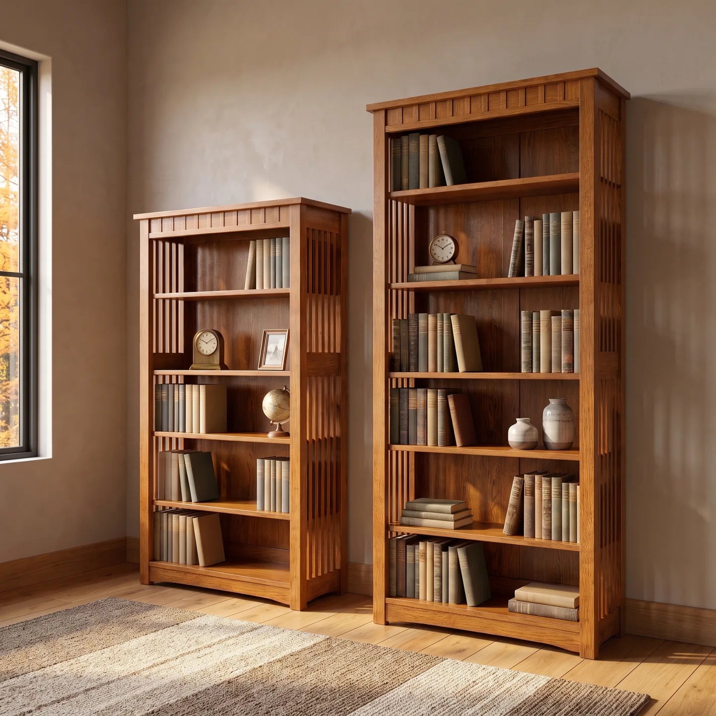 60" Bookcase - Walnut