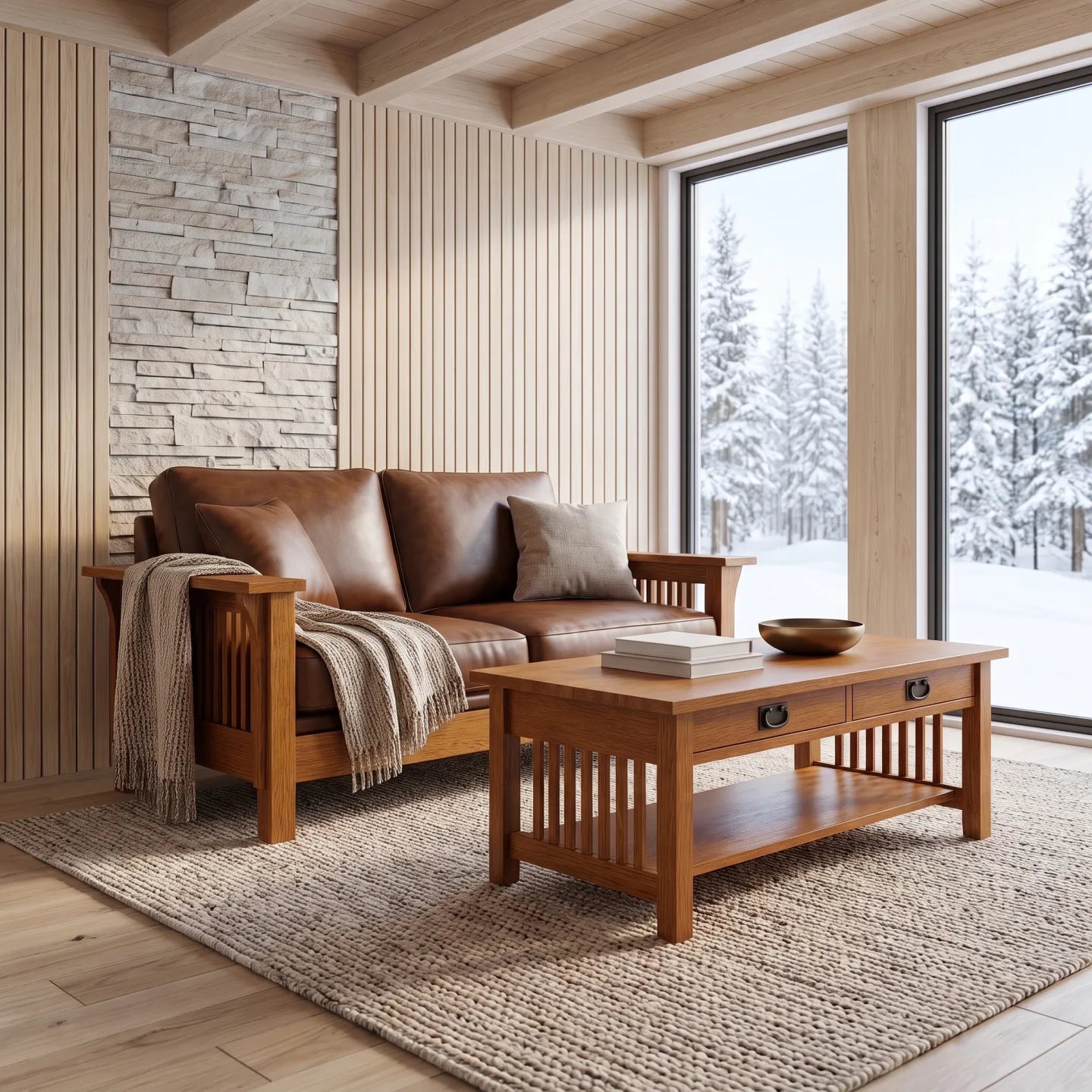 Loveseat - Antique Brown