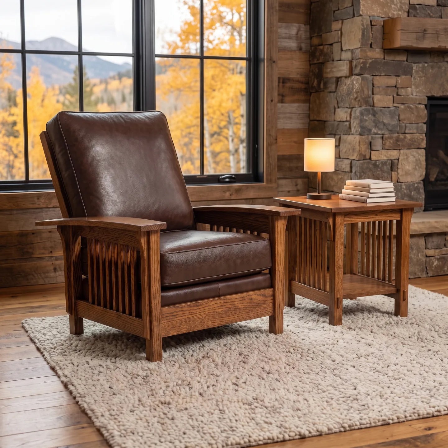 Morris Armchair - Solid Oak
