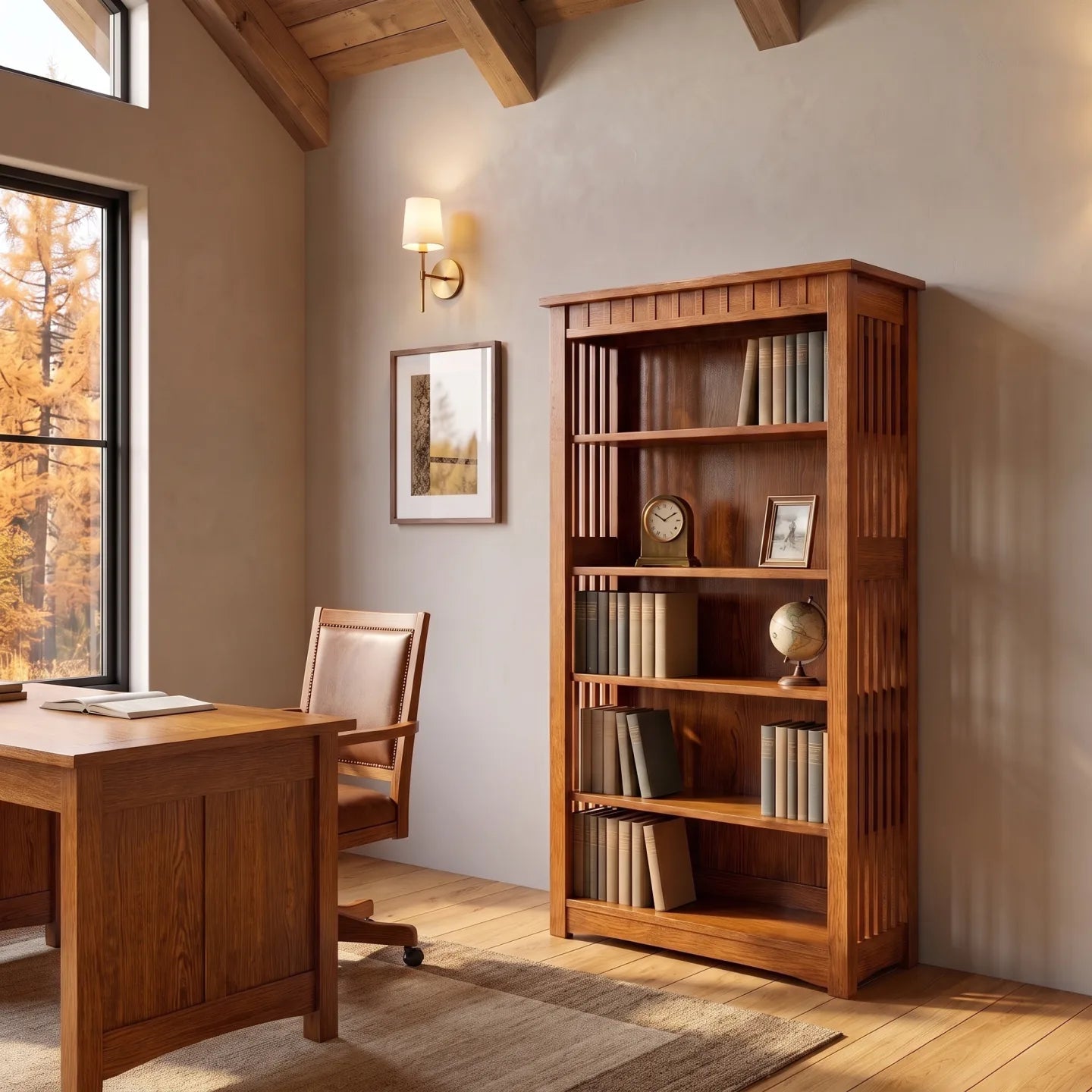 60" Bookcase - Walnut