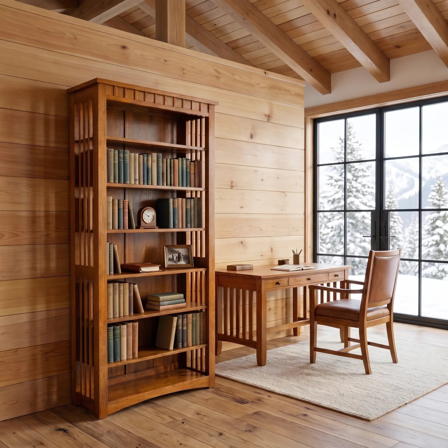 84" Bookcase - Walnut