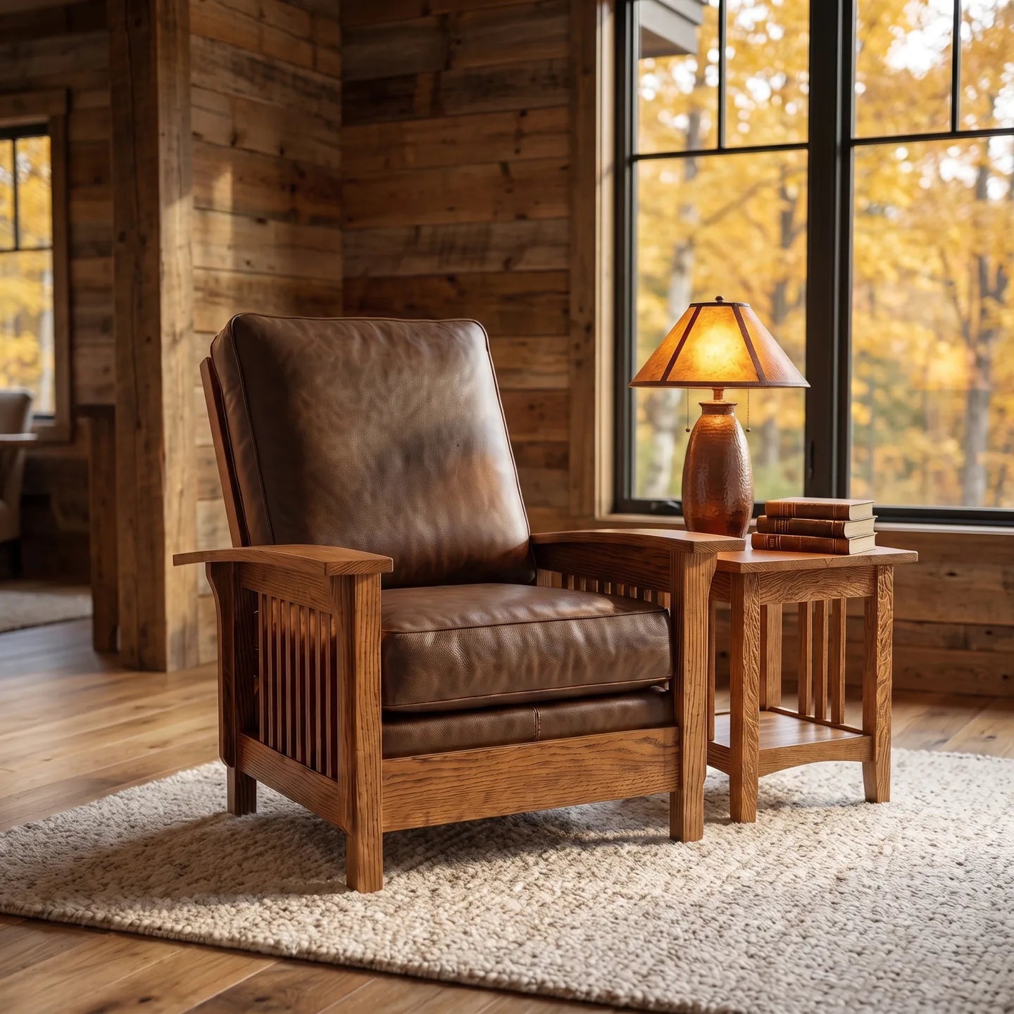 Morris Armchair - Solid Oak