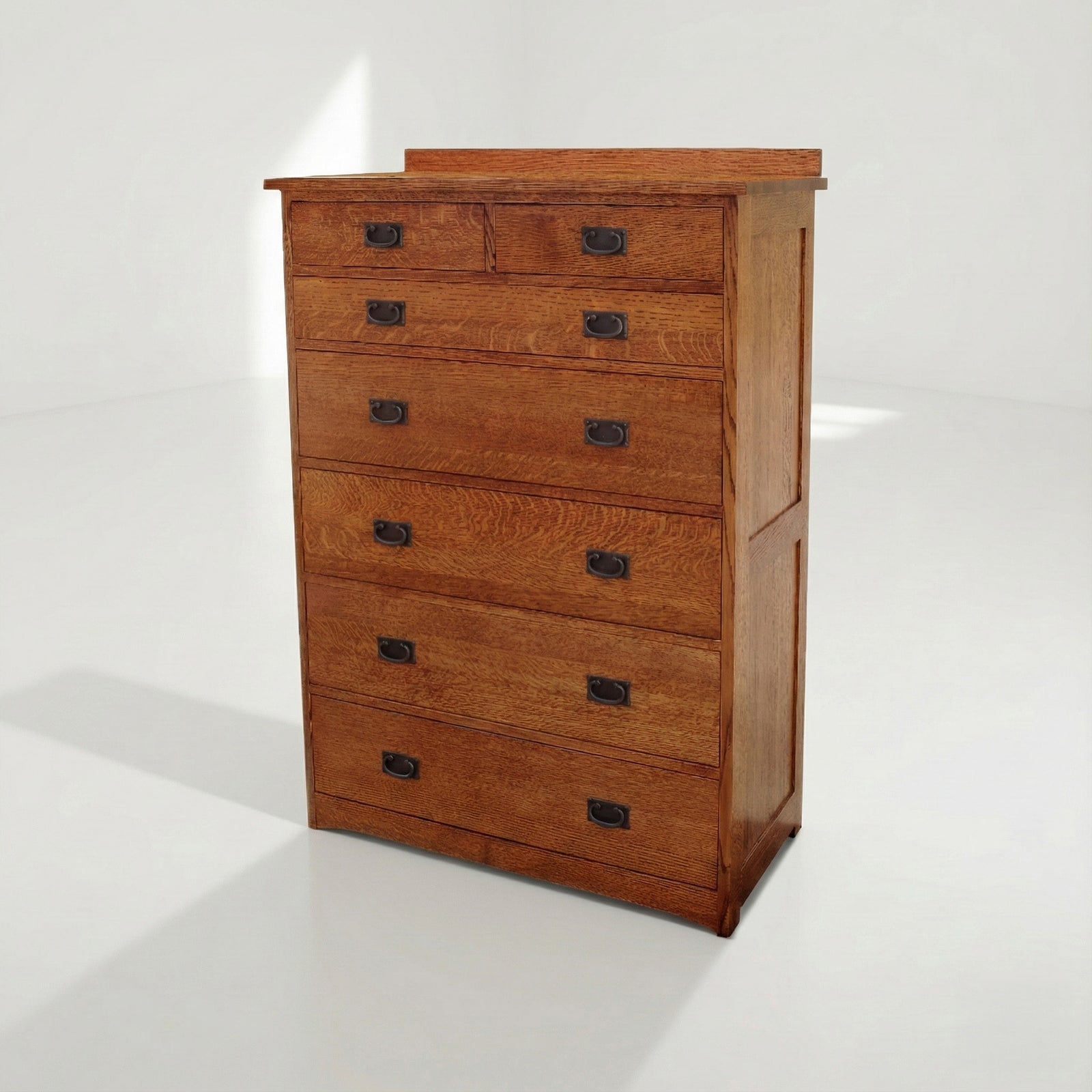 Mission 7-Drawer Bedroom Chest - Antique Brown