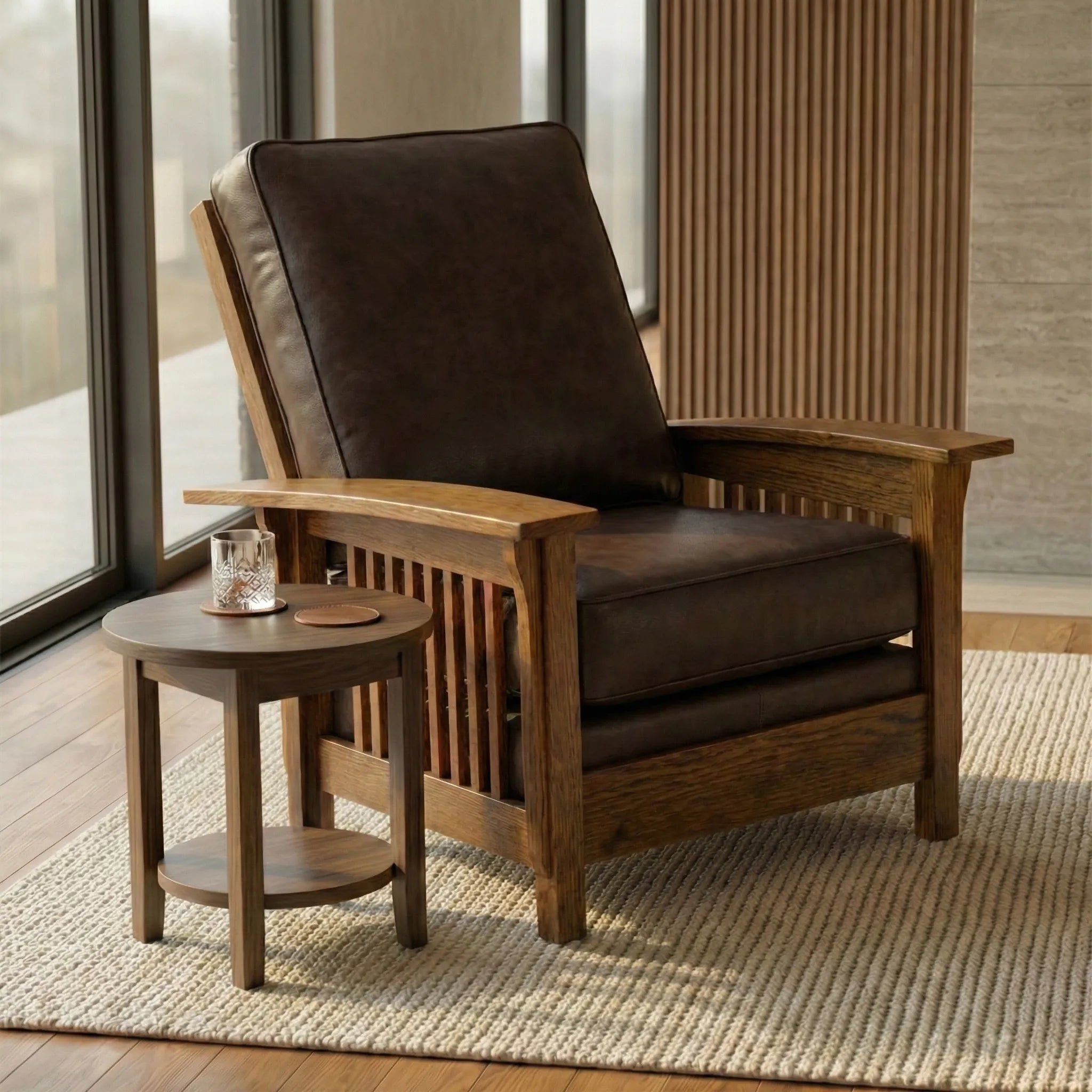 Morris Armchair - Solid Oak _ 908L-MorrisArmchair