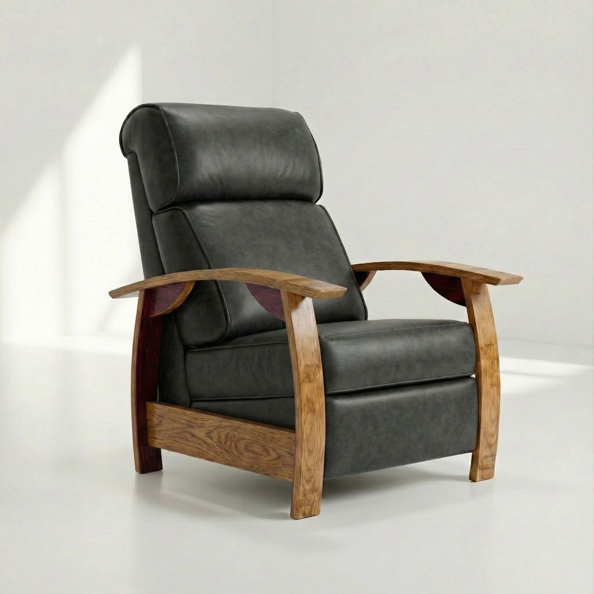 Wine Barrel Recliner - Night Sky Italian Leather
